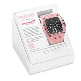 Buy Shop Guess Sporting Black Dial Pink Rubber Strap Watch for Men - GW0032G1 USA Online