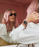 Buy Shop Guess Sporting Black Dial Pink Rubber Strap Watch for Men - GW0032G1 USA Online