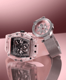 Buy Shop Guess Sporting Black Dial Pink Rubber Strap Watch for Men - GW0032G1 USA Online
