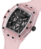 Buy Shop Guess Sporting Black Dial Pink Rubber Strap Watch for Men - GW0032G1 USA Online