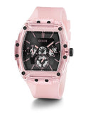Buy Shop Guess Sporting Black Dial Pink Rubber Strap Watch for Men - GW0032G1 USA Online