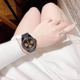 Buy Shop Guess Starlight Black Dial Black Rubber Strap Watch for Women - W0846L1 USA Online