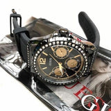 Buy Shop Guess Starlight Black Dial Black Rubber Strap Watch for Women - W0846L1 USA Online