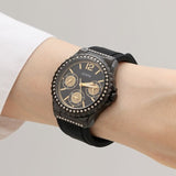 Buy Shop Guess Starlight Black Dial Black Rubber Strap Watch for Women - W0846L1 USA Online