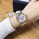 Buy Shop Guess Starlight Diamonds White Dial Purple Rubber Strap Watch for Women - W0846L6 USA Online