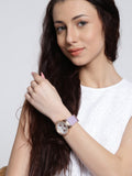 Buy Shop Guess Starlight Diamonds White Dial Purple Rubber Strap Watch for Women - W0846L6 USA Online