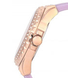 Buy Shop Guess Starlight Diamonds White Dial Purple Rubber Strap Watch for Women - W0846L6 USA Online
