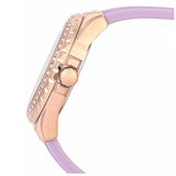 Buy Shop Guess Starlight Diamonds White Dial Purple Rubber Strap Watch for Women - W0846L6 USA Online