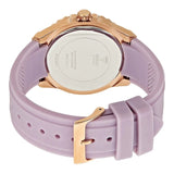 Buy Shop Guess Starlight Diamonds White Dial Purple Rubber Strap Watch for Women - W0846L6 USA Online