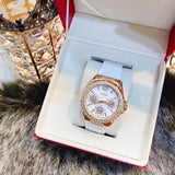 Buy Shop Guess Starlight Diamonds White Dial White Rubber Strap Watch for Women - W0846L5 USA Online