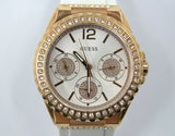 Buy Shop Guess Starlight Diamonds White Dial White Rubber Strap Watch for Women - W0846L5 USA Online