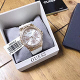 Buy Shop Guess Starlight Diamonds White Dial White Rubber Strap Watch for Women - W0846L5 USA Online