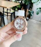 Buy Shop Guess Starlight Diamonds White Dial White Rubber Strap Watch for Women - W0846L5 USA Online