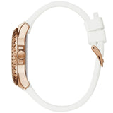 Buy Shop Guess Starlight Diamonds White Dial White Rubber Strap Watch for Women - W0846L5 USA Online