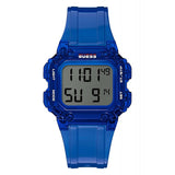Buy Shop Guess Stealth Blue Dial Blue Rubber Strap Watch for Men - GW0270G3 USA Online