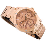 Buy Shop Guess Studio Rose Gold Dial Rose Gold Steel Strap Watch For Women - W0778L3 USA Online