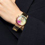 Buy Shop Guess Sugarrush Quartz Multicolor Dial Gold Steel Strap Watch For Women - GW0258L1 USA Online