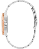 Buy Shop Guess Sunray Multifunction Crystals Silver Dial Two Tone Steel Strap Watch For Women - GW0616L3 USA Online