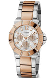 Buy Shop Guess Sunray Multifunction Crystals Silver Dial Two Tone Steel Strap Watch For Women - GW0616L3 USA Online