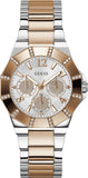 Buy Shop Guess Sunray Multifunction Crystals Silver Dial Two Tone Steel Strap Watch For Women - GW0616L3 USA Online