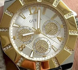 Buy Shop Guess Sunray Multifunction Silver Dial Two Tone Steel Strap Watch for Women - GW0616L2 USA Online