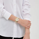 Buy Shop Guess Sunray Multifunction Silver Dial Two Tone Steel Strap Watch for Women - GW0616L2 USA Online