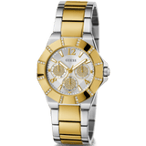 Buy Shop Guess Sunray Multifunction Silver Dial Two Tone Steel Strap Watch for Women - GW0616L2 USA Online