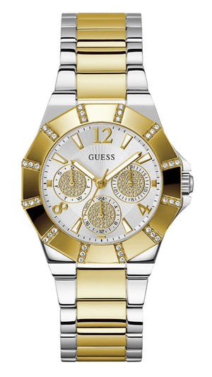 Buy Shop Guess Sunray Multifunction Silver Dial Two Tone Steel Strap Watch for Women - GW0616L2 USA Online