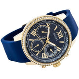 Buy Shop Guess Sunrise Blue Dial with Diamonds Blue Rubber Strap Watch For Women - W0616L2 USA Online