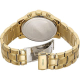 Buy Shop Guess Sunrise Chronograph Gold Dial Gold Steel Strap Watch For Women - W0330L1 USA Online
