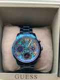 Buy Shop Guess Sunrise Multifunction Blue Dial Blue Steel Strap Watch for Women - W0448L10 USA Online
