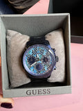 Buy Shop Guess Sunrise Multifunction Blue Dial Blue Steel Strap Watch for Women - W0448L10 USA Online