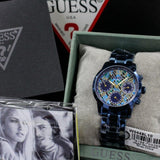 Buy Shop Guess Sunrise Multifunction Blue Dial Blue Steel Strap Watch for Women - W0448L10 USA Online