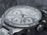 Buy Shop Guess Sunrise Multifunction Quartz White Dial Silver Steel Strap Watch For Women - W0330L3 USA Online