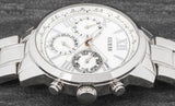 Buy Shop Guess Sunrise Multifunction Quartz White Dial Silver Steel Strap Watch For Women - W0330L3 USA Online