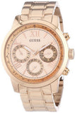 Buy Shop Guess Sunrise Quartz Rose Gold Dial Rose Gold Steel Strap Watch For Women - W0330L2 USA Online