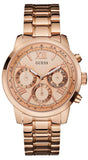 Buy Shop Guess Sunrise Quartz Rose Gold Dial Rose Gold Steel Strap Watch For Women - W0330L2 USA Online