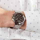 Buy Shop Guess Surge Chronograph Black Dial Silver Steel Strap Watch for Men - W1258G1 USA Online