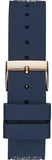 Buy Shop Guess Swirl Analog Quartz White Dial Blue Rubber Strap Watch for Women - W1096L4 USA Online