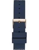 Buy Shop Guess Swirl Analog Quartz White Dial Blue Rubber Strap Watch for Women - W1096L4 USA Online
