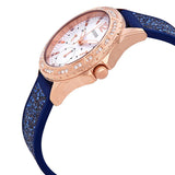 Buy Shop Guess Swirl Analog Quartz White Dial Blue Rubber Strap Watch for Women - W1096L4 USA Online
