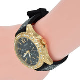 Buy Shop Guess Swirl Quartz Black Dial Black Silicone Strap Watch for Women - W1096L3 USA Online