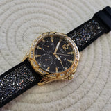 Buy Shop Guess Swirl Quartz Black Dial Black Silicone Strap Watch for Women - W1096L3 USA Online
