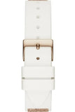 Buy Shop Guess Swirl Quartz Silver Dial White Rubber Strap Watch For Women - W1096l2 USA Online