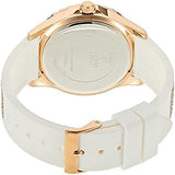 Buy Shop Guess Swirl Quartz Silver Dial White Rubber Strap Watch For Women - W1096l2 USA Online
