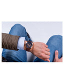 Buy Shop Guess Tailor Analog Blue Dial Brown Leather Strap Watch for Men - GW0389G3 USA Online