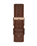 Buy Shop Guess Tailor Analog Blue Dial Brown Leather Strap Watch for Men - GW0389G3 USA Online