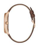 Buy Shop Guess Tailor Analog Blue Dial Brown Leather Strap Watch for Men - GW0389G3 USA Online