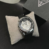 Buy Shop Guess Tailor Multifunction Black Dial Black Leather Strap Watch for Men - GW0389G1 USA Online