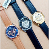 Buy Shop Guess Tailor Multifunction Black Dial Black Leather Strap Watch for Men - GW0389G1 USA Online